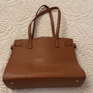 Quince NWTs Italian Leather Triple Compartment Satchel